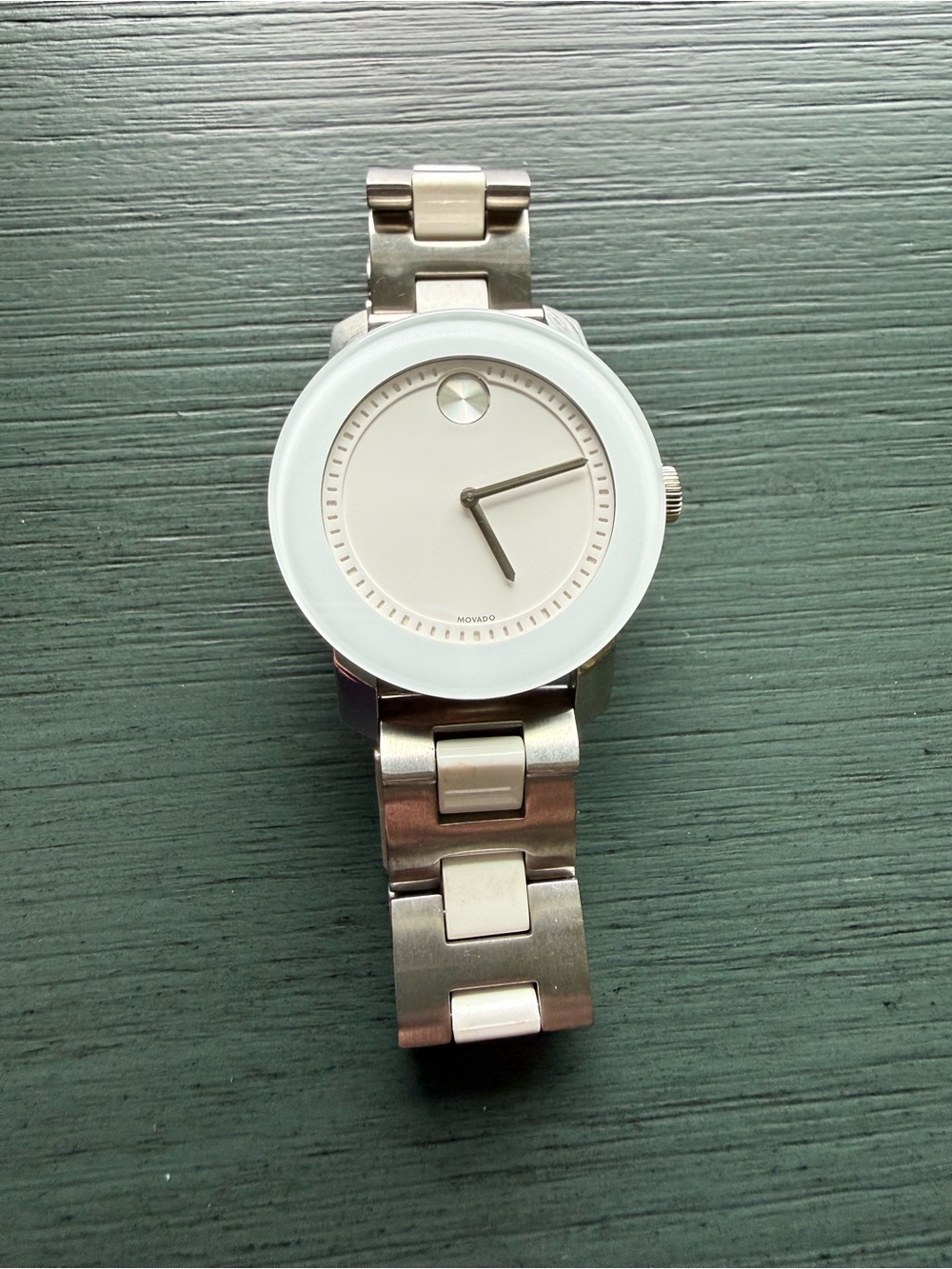 Movado Bold Watch White and Stainless Steel Men's Watch